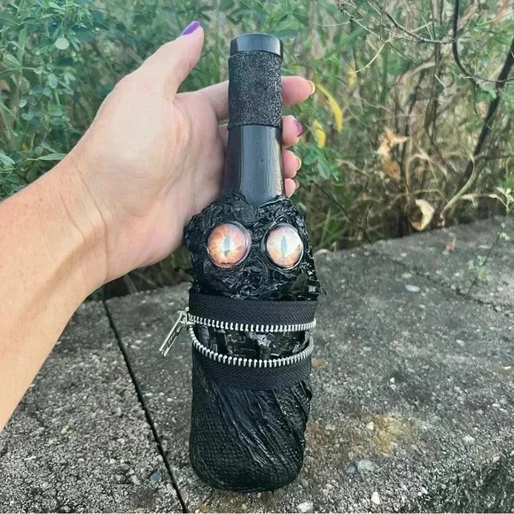 NEW Potion Spell Bottle - ZIPPER ZOMBIE - HANDCRAFTED Apothecary Jar Halloween - Picture 7 of 15